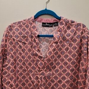 Sz XL Liza Byrd Lightweight Colorful Print Tunic